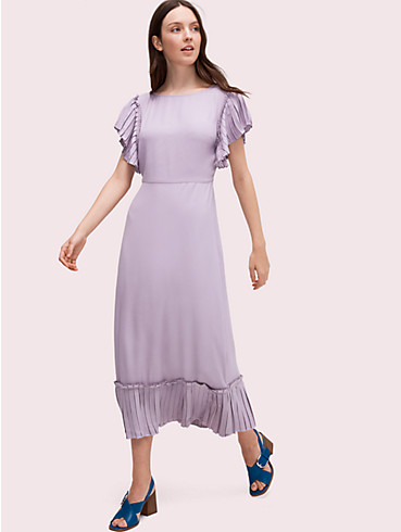 pleated crepe dress, , rr_productgrid